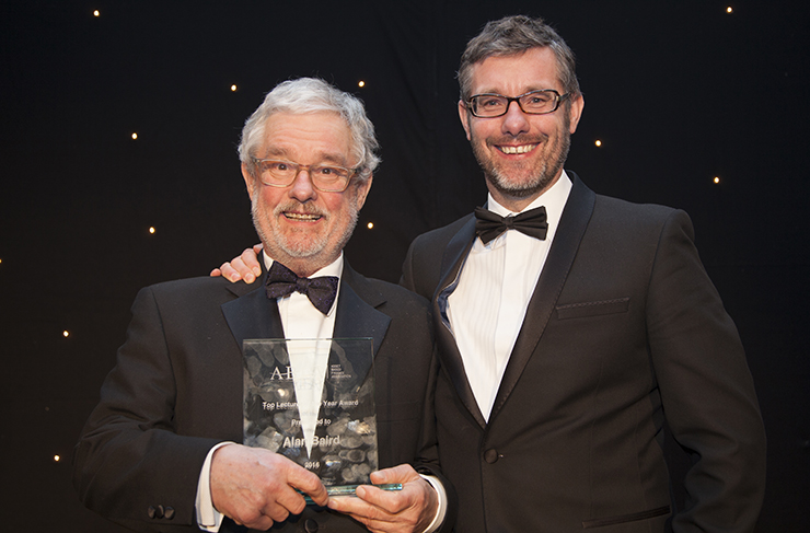Alan with his award